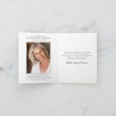 Bereavement Quote Photo Funeral Memorial Bedankkaart (Binnen)