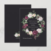 Bereavement Wreath-dank Kaart (Voorkant / Achterkant)