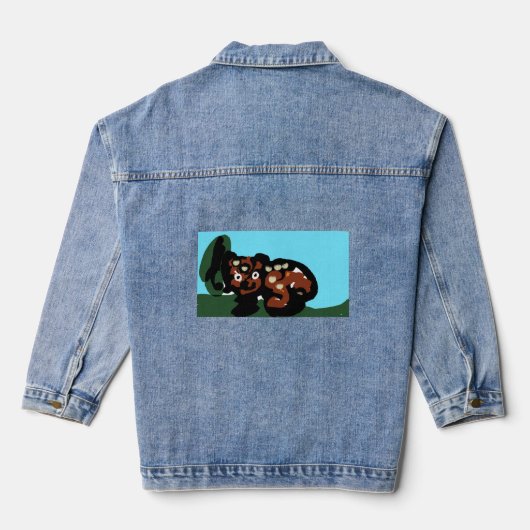 Bereid blijdschap denim jacket (Achterkant)