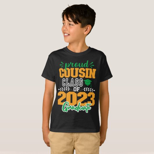Bereid CUOSIN van een klasse van 2023 MODERN SCRIP T-shirt (Voorkant volledig)