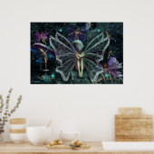 Bereid een nachtelijke charme (poster) poster (Keuken)