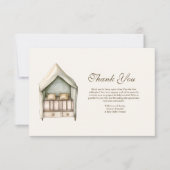 Bereid het Nest Baby shower voor Bedankkaart (Voorkant)