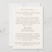 Bereid het Nest Baby shower voor Kaart (Achterkant)