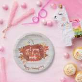 Bereid je vetpanten klaar voor Thanksgiving grijs  Papieren Bordje (Feest)