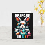 Bereid je voor om grappige Paaszondag ei te verven Kaart (Gele Bloem)