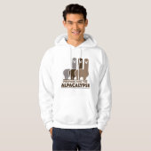 Bereid je voor op de alpacalypse hoodie (Voorkant volledig)