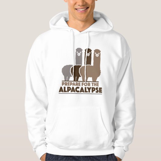 Bereid je voor op de alpacalypse hoodie (Voorkant)