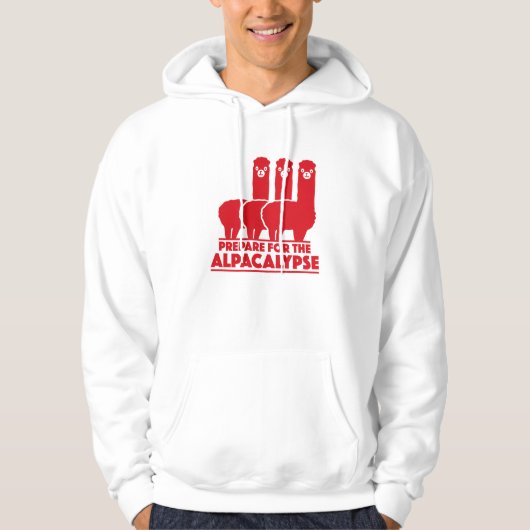 Bereid je voor op de alpacalypse hoodie (Voorkant)
