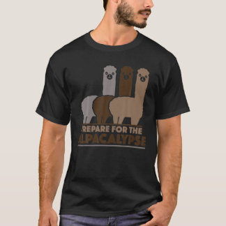 Bereid je voor op de alpacalypse llama t-shirt