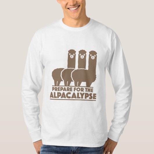 Bereid je voor op de alpacalypse t-shirt (Voorkant)