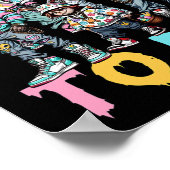 Bereid je voor op Groovy Dye Funny Bunny Easter Ho Poster (Hoek)