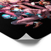Bereid je voor op Groovy Dye Funny Bunny Easter Ho Poster (Hoek)