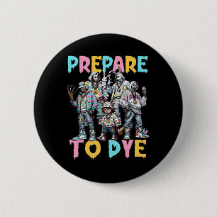 Bereid je voor op Groovy Dye Funny Bunny Easter Ho Ronde Button 5,7 Cm