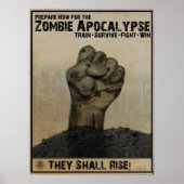 Bereid je voor op het Zombie Apocalypse poster (Voorkant)