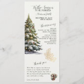 Bereid je voor op je bruiloft dit seizoen programmakaart (Voorkant)