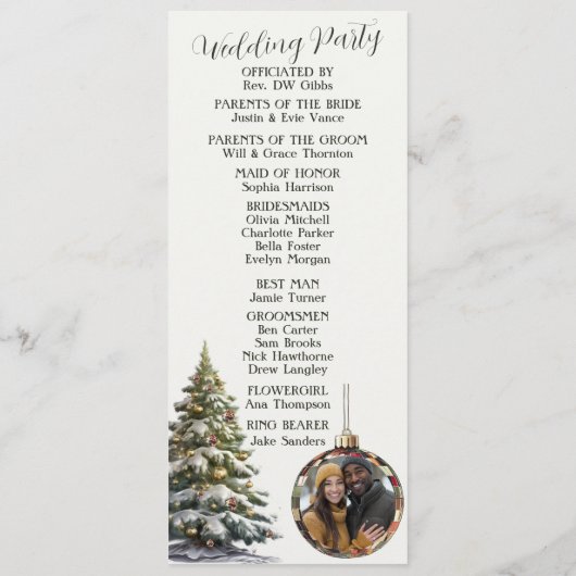 Bereid je voor op je bruiloft dit seizoen programmakaart (Achterkant)