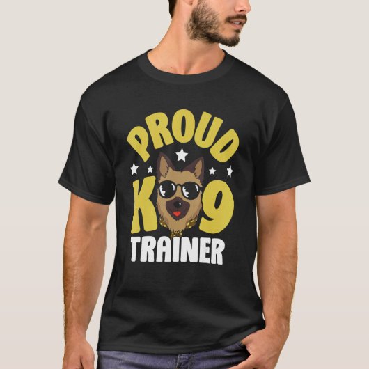 Bereid K9 Trainer Handler Dog Handling T-shirt (Voorkant)