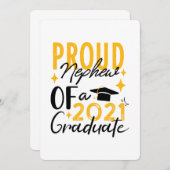 Bereid Nephew van een afstuderen Wenskaart van 202 Aankondiging (Voorkant / Achterkant)