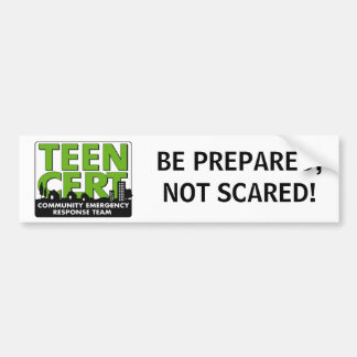 "Bereid, niet geschaafd" TEEN CERT Bumpersticker