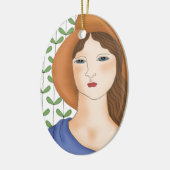 Bereid om biologisch te zijn keramisch ornament (Links)