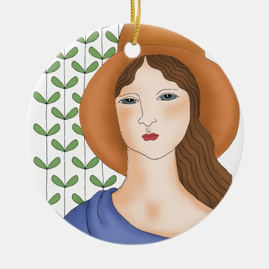 Bereid om biologisch te zijn keramisch ornament (Voorkant)