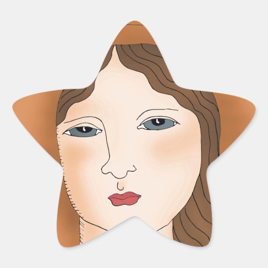 Bereid om biologisch te zijn ster sticker (Voorkant)
