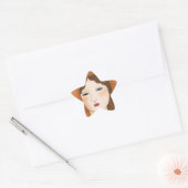 Bereid om biologisch te zijn ster sticker (Envelop)