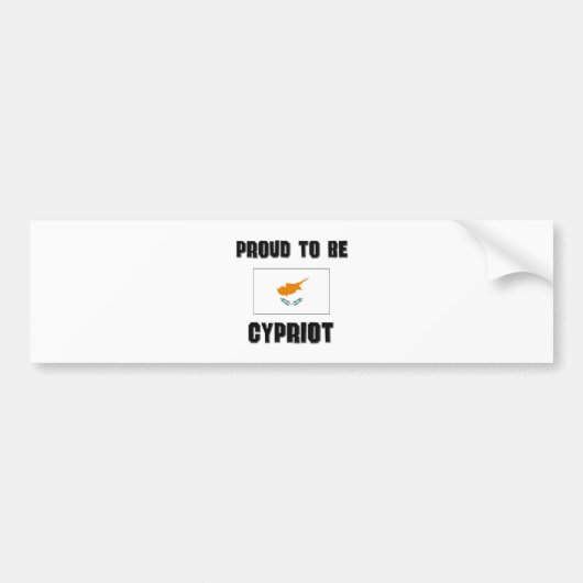Bereid om CYPRIOT te zijn Bumpersticker (Voorkant)