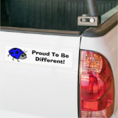 Bereid om een ander blauw Ladybug te zijn Bumpersticker (Op Truck)