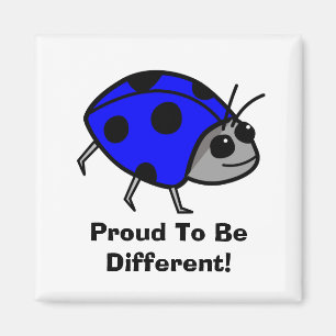 Bereid om een ander blauw Ladybug te zijn Magneet