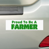 Bereid om een boer te zijn bumpersticker (Op auto)