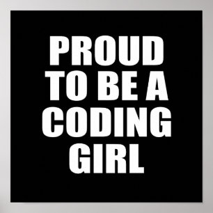 Bereid om een CODING GIRL te zijn Poster