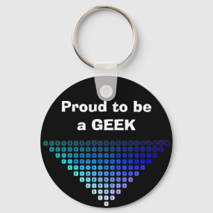 Bereid om een GEEK-toetsenbord te zijn Sleutelhanger