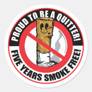 Bereid om een kwartier te worden 5 jaar ronde sticker