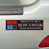 "Bereid om een niet-EU ____ te zijn" Bumpersticker (Op auto)