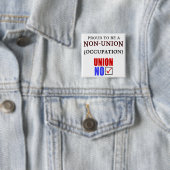 "Bereid om een niet-EU ____ te zijn" Vierkante Button 5,1 Cm (In situ)