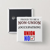 "Bereid om een niet-EU ____ te zijn" Vierkante Button 5,1 Cm (Voorkant /achterkant)