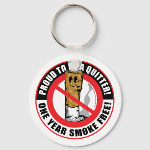 Bereid om een Quitter 1 jaar te zijn Sleutelhanger