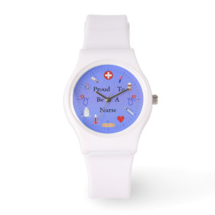 Bereid om een verpleegster/Jouw tekst te zijn Horloge