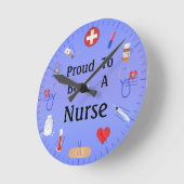 Bereid om een verpleegster/of Jouw tekst te zijn Ronde Klok (Hoek)