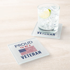 Bereid om een veteraanglas Onderzetter te zijn Glazen Onderzetter