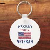 Bereid om een Veteranese Button Sleutelhanger te z (Voorkant)