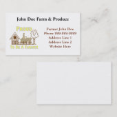 Bereid om een Visitekaartje van boeren te worden (Voorkant / Achterkant)