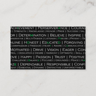 Bereid om mij professioneel Visitekaartje te zijn