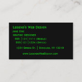 Bereid om mij professioneel Visitekaartje te zijn (Achterkant)