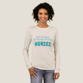 Bereid om paarden te bespreken Tri-Blend shirt