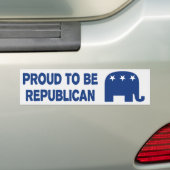 Bereid om republikeinse Bumpersticker te zijn (Op auto)