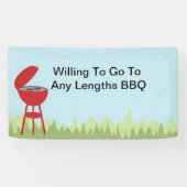 Bereid om te gaan naar alle lengtes BBQ Spandoek (Horizontaal)