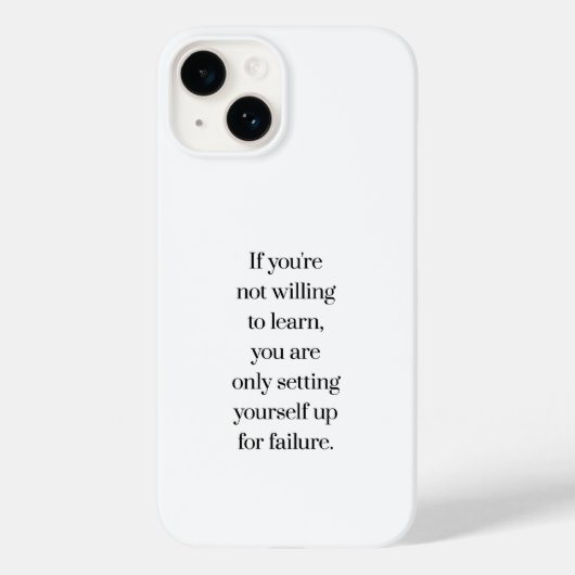 Bereid om te Leren iPhone Hoesje (Achterkant)