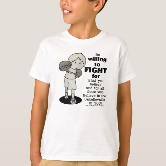 Bereid om te vechten t-shirt (Voorkant)